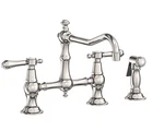 Newport Brass Chesterfield 9462/15 Wide Bridge Kitchen Faucet Polished Nickel. Fixed Price $1298.00.