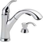 Delta Kessler Single Handle Pull-out Kitchen Faucet Chrome-certified Refurbished. Fixed Price $85.93.