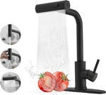 Black Kitchen Faucets With Pull Down Sprayer,waterfall Sink. Fixed Price $46.49.