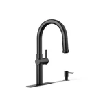 Kohler R22153SDBL Rune Single Handle Kitchen Faucet With Pull Down Sprayer An.... Fixed Price $410.21.