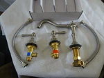 Kitchen Collection#kbc-faclch Classic Chrome Bathroom Faucet Set -open. Fixed Price $69.00.