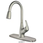 Aqua Plumb-satin Nickel Pull-down/single Handle Kitchen Faucet. Fixed Price $99.99.