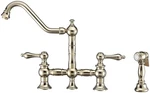 Whitehaus WHKBTLV3-9201-NT Nickel Vintage Iii Plus 1.5 Gpm Widespread Faucet. Fixed Price $784.00.