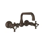 Rohl A1423XMTCB-2 Acqui Wall Mount Lavatory Faucet Tuscan Brass. Fixed Price $1011.00.