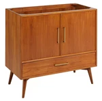 Signature Hardware 36" Novak Bathroom Vanity Teak (cabinet Only). Fixed Price $799.99.
