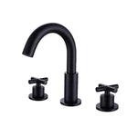 Parrot Widespread 2-HANDLE Bathroom Sink Faucet Matte Black High Arc RBF61007-MB. Fixed Price $129.99.