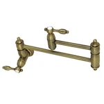Kingston Brass KS310.TAL Tudor 3.8 Gpm Wall Mounted Double Handle -. Fixed Price $412.72.
