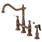 Kingston Brass KS127.PLBS Heritage 1.8 Gpm Widespread Bridge - Copper. Fixed Price $393.22.
