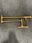 Moen S665BG Modern Brushed Gold One Handle Pot Filler Kitchen Faucet. Fixed Price $484.99.