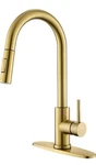 Tohlar Gold Kitchen Faucet With Pull Down Sprayer, Sink For. Fixed Price $39.99.