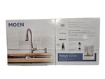 Moen Haelyn Pull-down Sprayer Kitchen Faucet With Soap Dispenser Stainless. Fixed Price $123.16.