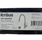 Kraus KPF-2820SFS Oletto 1.8 Gpm Single Handle Pull-down Kitchen Faucet Open Box. Fixed Price $139.95.