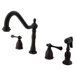 Kingston Brass KB179.BLBS Heritage 1.8 Gpm Widespread Kitchen - Bronze. Fixed Price $318.47.