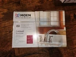 Moen Caldwell Brushed Nickel 2-HANDLE Deck-mount Roman Tub High-arc Bath Faucet. Fixed Price $140.00.