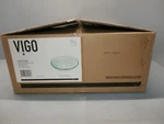 New Vigo Icicles Glass Vessel Bathroom Sink VG07006. Fixed Price $64.99.