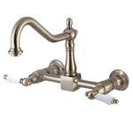 Kingston Brass KS124.PL Heritage 1.8 Gpm Widespread Bridge - Nickel. Fixed Price $289.22.