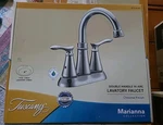Tuscany Double Handles Hi Arc Lavatory Faucet Chrome New Bathroom Fixtures. Fixed Price $35.99.