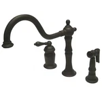 Kingston Brass KS181.ALBS Heritage 1.8 Gpm Widespread Kitchen - Bronze. Fixed Price $477.72.
