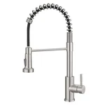Gimili Kitchen Faucet With Pull Down Sprayer 18.5X8.3X2, Brushed Nickel. Fixed Price $83.10.