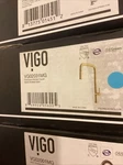 Vigo VG02031MG Parsons Single Handle Pull-down Kitchen Faucet Brushed Gold New. Fixed Price $128.99.