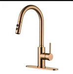 Rulia Copper Rose Gold Kitchen Faucet, Sink Pull-do. Fixed Price $89.99.