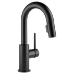 Delta Trinsic Pull-down Bar/prep Faucet Matte Black-certified Refurbished. Fixed Price $447.36.