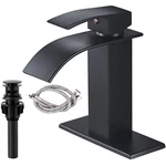 Black Matte Bathroom Sink Faucet Vanity Waterfall Single Handle Mixer Basin Taps. Fixed Price $23.99.