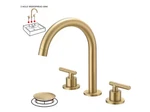 Bwe 8 In. Widespread Double Handle High-arc Bathroom Faucet Water-saving. Fixed Price $63.00.