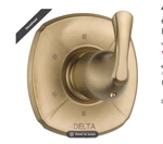 Delta T11992-CZ Addison Champagne Sleeve & 6 Function Escutcheon RP42413 RP51917. Fixed Price $90.00.