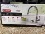New!! Delta Trask Pull-down Kitchen Faucet Spotshield Stainless 19933-SPSD-DST. Fixed Price $179.97.