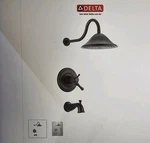 Delta T17T497-RB Cassidy Tempassure Tub & Shower Trim Venetian Bronze New $695. Fixed Price $497.00.