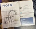 Moen Banbury WS84913SRN Bathroom Faucet. Fixed Price $85.00.