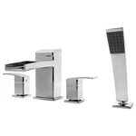 Pfister Kenzo Deck-mount Roman Tub Faucet Trim Kit With Handshower In Polished. Fixed Price $209.99.
