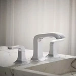 Kohler Widespread 2-HANDLE Bathroom Faucet In Polished Chrome R76216-4D-CP-AB. Fixed Price $165.00.