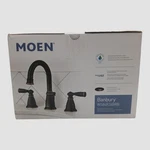 Moen Banbury Two-handle Widespread Bathroom Sink Faucet. Fixed Price $86.99.