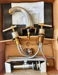 Santec Grand Widespread Faucet 2120LS Handles - New. Fixed Price $215.00.