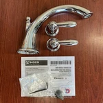 New Moen T933 Brantford 2-HANDLE Low Arc Roman Tub Faucet Trim Deck Mount B297. Fixed Price $52.46.