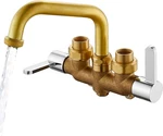Laundry Utility Sink Faucet Wall Mounted Tub 3 Inch Center With 2. Fixed Price $70.73.