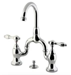 Kingston Brass KS7991TAL 4 5/8 In. Spout Bridge Bathroom Faucets With. Fixed Price $270.00.
