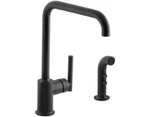New Kohler K-7508-BL #332 Purist 1.5 Gpm Widespread Kitchen Faucet Includes Si. Fixed Price $580.72.