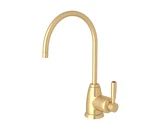 Rohl U.1347LS-SEG-2 -c-spout Hot Water Faucet, Lever Handles, Satin English Gold. Fixed Price $899.99.