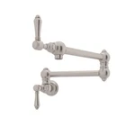 Rohl A1451LMSTN-2 Italian Country Kitchen Wall Mount Pot Filler Satin Nickel. Fixed Price $722.99.