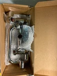 Kingston Brass KS513C Widespread Bridge Kitchen Faucet, Escutcheon, Chrome. Fixed Price $108.99.