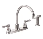 Capstone 2-HANDLE Side Sprayer Kitchen Faucet In Chrome. Fixed Price $220.15.