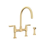Perrin And Rowe U.4273LS-SEG-2 Kitchen Faucet Satin English Gold. Fixed Price $1699.99.