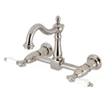 Kingston Brass KS126.PL Heritage 1.8 Gpm Wall Mounted Widespread - Nickel. Fixed Price $305.47.