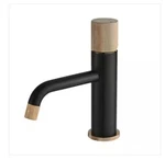 Satico Handle Single-hole Bathroom Sink Faucet Matte Black Rose Gold. Fixed Price $39.90.