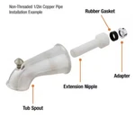 Everbilt Decorative Tub Spout With Diverter In Brushed Nickel 1006 959 205 New. Fixed Price $11.96.