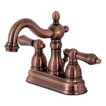 Kingston Brass Heritage 4" Centerset Bathroom Faucet KB160ALAC Antique Copper. Fixed Price $71.40.