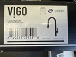 Vigo Greenwich VG02029MB Pull-down Sprayer Kitchen Faucet In Matte Black. Fixed Price $135.00.